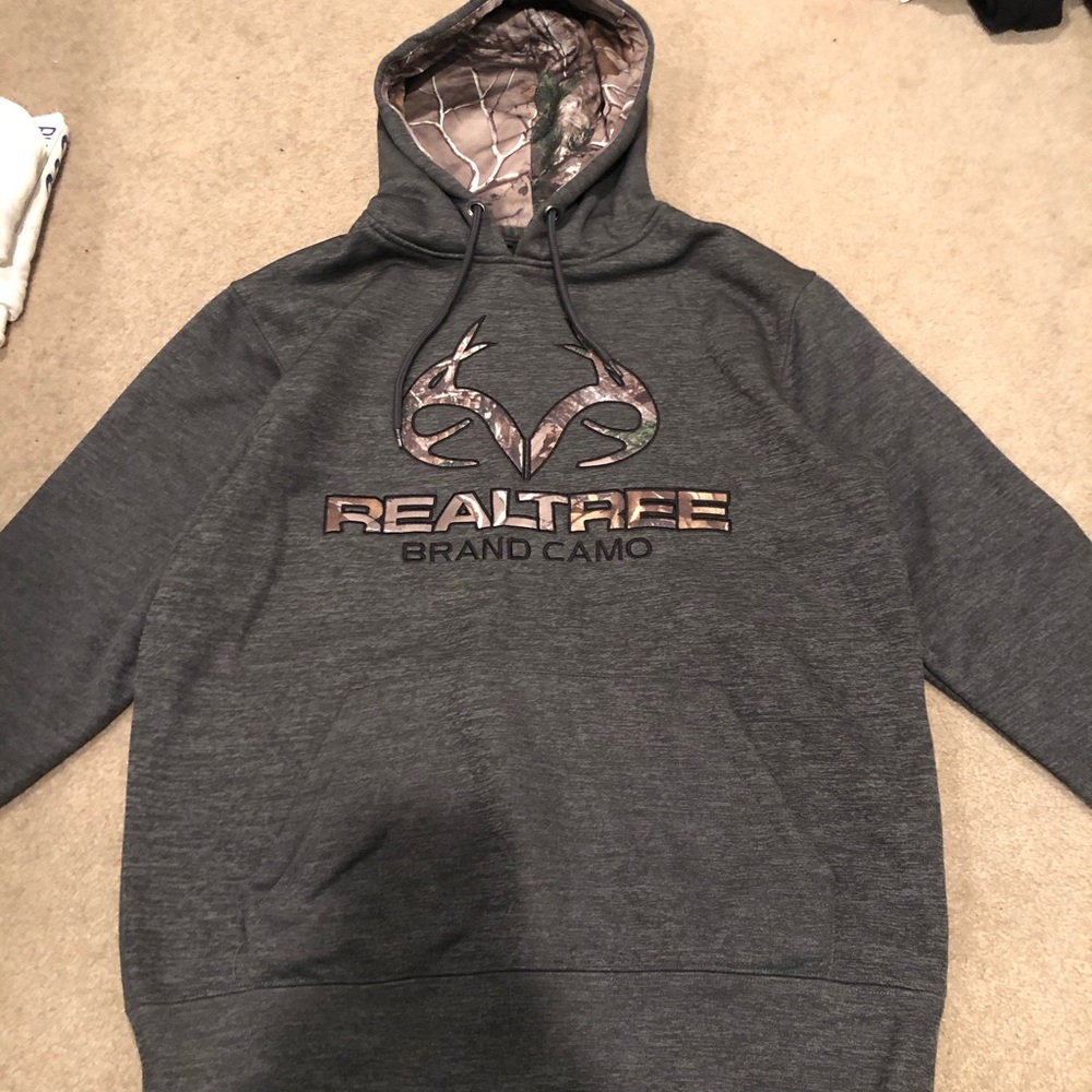 Gray and Camo Realtree Hoodie
